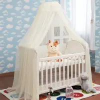 在飛比找蝦皮購物優惠-爆款現貨 嬰兒落地蚊帳 通用嬰兒床蚊帳 兒童床蚊帳寶寶帶支架