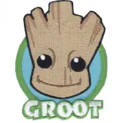 Groot 3" Logo Sew Ironed On Badge Embroidery Applique Patch