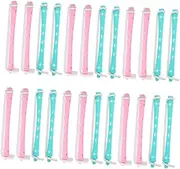FRCOLOR 24pcs Flexible Curling Rod for Long Hair Hair Perm Kit with Even Heating Lightweight Curlers for Professional Styling