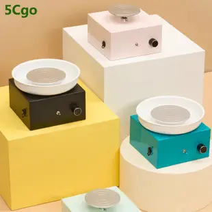 5Cgo【批發】兒童電動陶藝機小學生手工diy制作工具套裝益智玩具材料包軟陶泥拉坯機含稅代購t733098220705