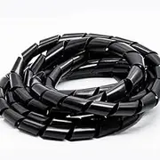 JDYYICZ Spiral Cable Wrap,46ft – 0.24 inch Spiral Wire Wrap Cord Covers Bundle Sleeve Hose for TV Computer Electrical Wire Organizer,Tangle Stop Cord Cover and Detangler (Black)