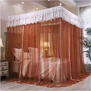Bed Canopy Bedroom Mosquito Net for 5ft/1.5m Bed, 360° Wrapping Bed Curtain, Bed Canopy for Girls Bedroom (Color : Style 6, Size : 1.5x2x2m)