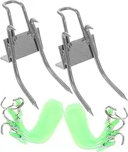 [Healeved] 4pcs Set Tree Climbing Spikes Set with Safety Lanyard Rope Lightweight Slip Climbing Gear for Outdoor Activities for Camping and Garden Maintenance