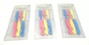 Lot of 3 Princessa Eyebrow Razors Travel Size Facial Eyebrow Razor Trimmer Shape
