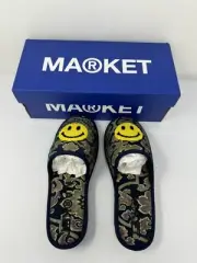 Chinatown MARKET Smiley Slippers Men’s Size 10 Embroidered NIB Gorgeous!