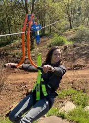 Zip line Trolley Pro II (Bundle) Includes Trolley, harness, carabiner, lanyard