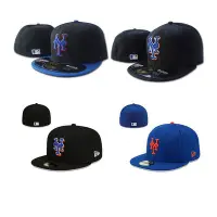 在飛比找Yahoo!奇摩拍賣優惠-MLB 帽子 全封棒球帽 紐約大都會隊 嘻哈帽 球帽 滑板帽