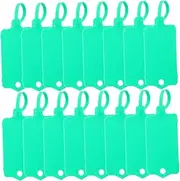 TEHAUX 100pcs Shipping Tags Reusable Writable Labels for Luggage Cable and Inventory Green Marking Tags for Organization and Identification