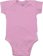 [green sprouts] Baby Girls Short Sleeve Adjustable Bodysuit Made from Organic Cotton