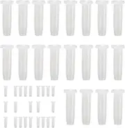 Racket String Protector - 100X Racket Guard Tube Grommets,Transparent White Eyelet, Stringing Tools, Nylon Replacement for Adult Beginner