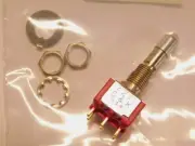 C&K 7211K2H3ZBE DPDT On-On-On .4VA @ 20V Miniature Locking Lever Toggle Switch