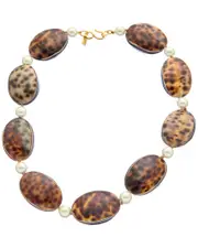 Kenneth Jay Lane Plated 10mm Faux Pearl Necklace