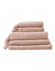 [Aura Home] Paros Bath Towel Set in Pink Clay