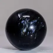 345g60mm Astrophyllite Sphere Crystal Ball Stone Fireworks Quartz Healing Flash