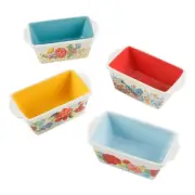 Pioneer Woman Mini Ceramic Loaf Pan Floral Mazie Sweet Rose Blooming *U Pick*New