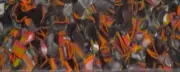 Fractured Lava BTW53KB Acrylic (1 pc) Knife Blank 1" x 1 1/2" x 6"