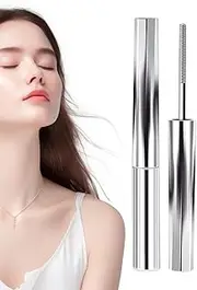Metal Wand Mascara Black | Waterproof 3d Curling Eyelash Iron Mascara,Long-Stay Eye Lash Curlers Makeup For Lightweight Volumizing, Incredible Lash Length