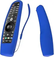 Sikai Protective Silicone Remote Case for LG AN-MR20GA / LG AN-MR18BA / LG AN-MR19BA / LG AN-MR600 / AM-HR600 / LG AN-MR650 / LG AN-MR650A Magic Remote Cover Shockproof Washable Remote Holder for LG 3D Smart TV Magic Remote Case (Blue)