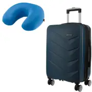 Pierre Cardin PC3249LV 80cm LARGE Teal Hard Shell Case + BONUS Travel Pillow LC400