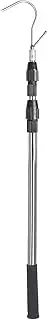 Bed Buddy Truck Tool - Stainless Steel Shaft, Telescopic Hook Extension | Heavy Duty Cargo Grabber Pole for Pickup Bed Reach, High Tarpaulin Retrieval and Roof Rack Rope Pulling Use