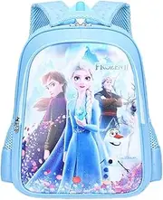 [Glurak] Children's Backpack for Girls School Backpack Frozen Backpack Elsa Backpack for Girls Over 6 School Bags & Backpacks Children's Backpacks, blue, Medium