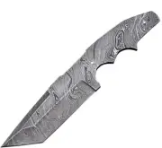 Custom Forged Damascus Steel Blank Blade Tanto Knife For Knife Making Supplies