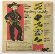Hopalong Cassidy May Co. Outfit and Accessory Repro Card 8" X 8 3/8"