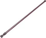 Sahkgye Extendable Telescopic Spring Loaded Net Voile Tension Curtain Rail Pole Rods,55-90Cm,Wood Color