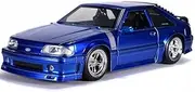 Jada Toys Big Time Muscle - 1989 Ford Mustang GT 1:24 Scale Blue Diecast Vehicle
