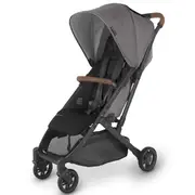 UPPAbaby Minu V2 - Travel Pram / Stroller - Charcoal Melange / Carbon / Saddle Leather (Greyson)