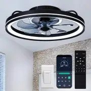 Ceiling Fan With Dimmable Light 20'' Adjustable Wind Speed With Smart APP Remote