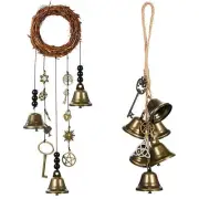 Witch Wind Chimes Door Hanger Hanging Witch Bell Magickal Protections