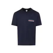 [Paul Smith] Paul Smith-Blue Stripe Cotton T-Shirt-Uomo S STAND