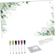 Operitacx Stylish Acrylic Erase Board Creative Note Board for Office Home Modern Calendar Hooks White String