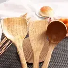 Frying Pan Tools Supplies Wooden Cooking Tools Spatula Turners Shovel