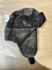 Isotoner Woodlands Men's Brown Faux Fur Trapper Hat New L/XL