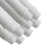 Puri Tech Pool Cleaner Vac Hose Kreepy Krauly Barracuda 1.5in x 4ft White 9 pk