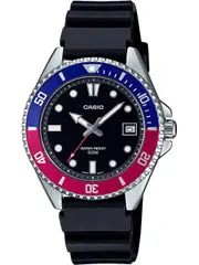 Casio Collection MDV-10-1A2VEF Black Rubber Mens Watch