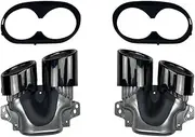 Compatible For Benz Class A CLA W177 C118 A35 CLA35 Up A45 CLA45 Exhaust Tips(Black)