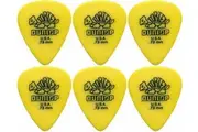 6 x Dunlop Tortex Standard .73MM Gauge Guitar Picks 418R Yellow
