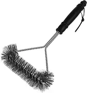 BBQ Grill Brush - Durable Cleaning Tool for Barbecue Grates, Ideal for Maintaining Grills (12" - Triangle Design BBQ Grill Brush)