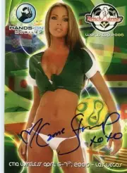 2006 BENCHWARMER HANDS ON MOBILE CTIA WIRELESS CARRIE STROUP AUTOGRAPH