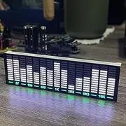 Sound Controlled Musical Spectrum LED Display, Voice Controlled Musical Spectrum Display, Rhythmic Light Spectrum Display with Music Pickup, Gaming Ambient Light