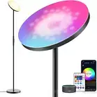 Smart RGB Floor Lamp Compatible with Alexa Google Home, Wifi Remote Modern Tall