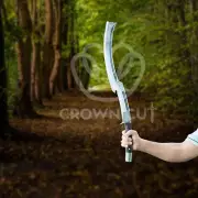 Hand Forged Carbon Steel Khopesh Sword Outdoor Powerful Tool Machete With Sheath
