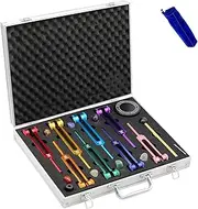 Chakra Tuning Fork Set, Upgraded Weighted Tuning Forks for Healing Chakra Set, Sound Healing Instruments Kit with Tuning Fork Activator for Chakra Healing Therapy, DNA Healing, Yoga, Meditation