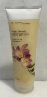 Bath & Body Works Pleasures Sheer Freesia Creamy Body Wash 8 oz