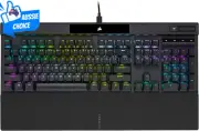 Wired Mechanical Gaming Keyboard RGB Brown Switches Soft-Touch Palm Rest Black