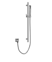 GRAFF G-8670-GM 28 Inch Wall-Mounted Slide Bar with Handshower, Gunmetal PVD