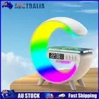 Wireless Speaker Charger Table Lamp with Alarm Clock Bedside Lamp LED Table Lamp